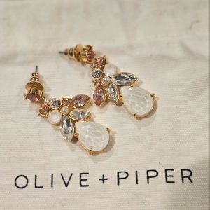 Olive + Piper Melinda drops bride earings